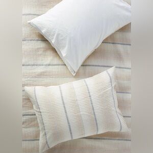 New Anthropologie Woven Demetria Shams Set of Two